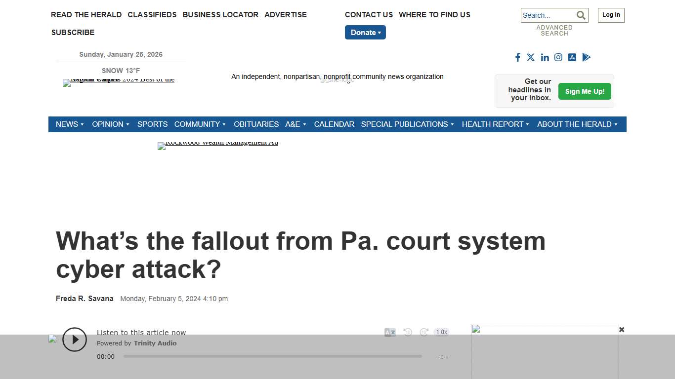 What’s the fallout from Pa. court system cyber attack? News buckscountyherald.com
