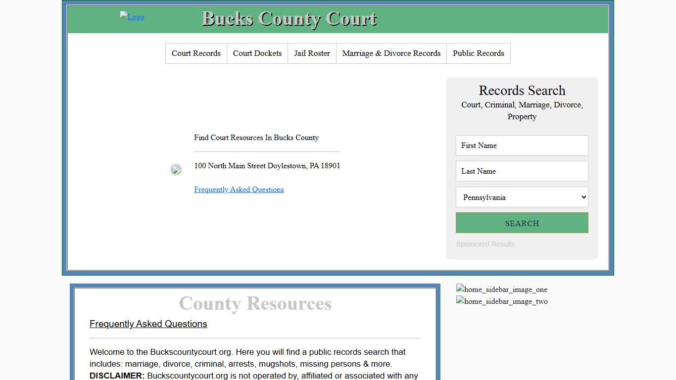 Bucks County Court Court Records